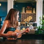 Woman learning to play ukulele